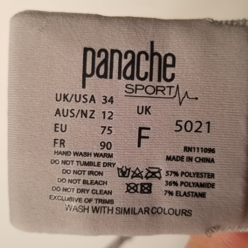 Panache Gray Bra - Picture 2 of 7